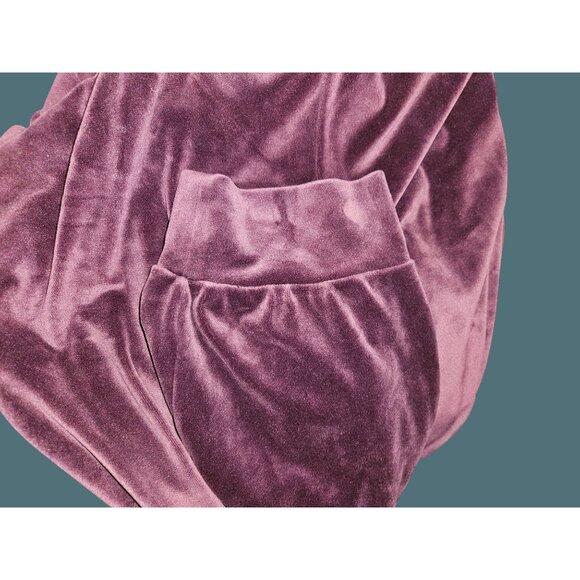 Victoria Secret Purple Velour Pull On Soft Lounge Jogging Pants Women Size XL - Picture 10 of 10